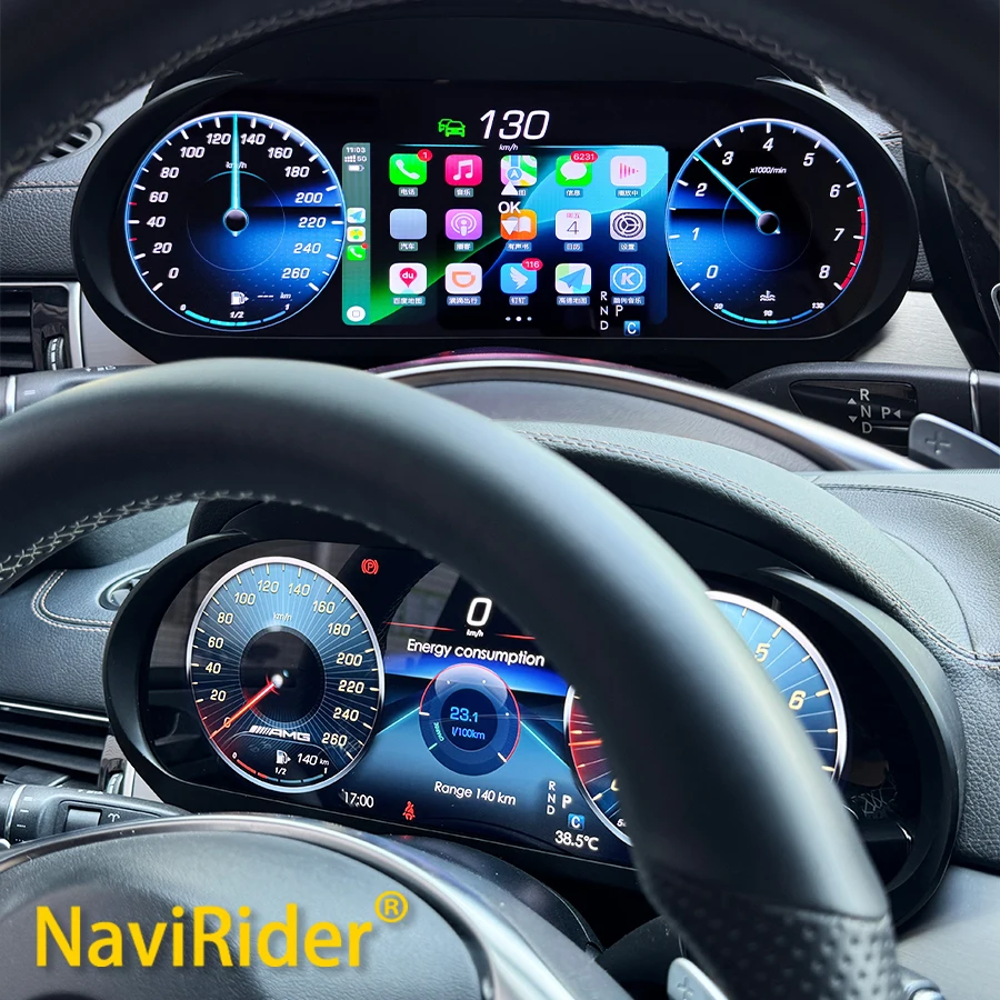 Für Benz ML GL GLE GLS W166 X166 2012-2019 LCD Dashboard Tacho Instrument Panel Cluster GPS Navigation Virtuelle cockpit Image