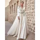 Moroccan Caftan Formal Evening Dresses A-line Long Sleeves Appliques Prom Dresses Arabic Party Dresses Customized