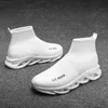HKDQ Weiße High-Top-Herren-Turnschuhe, Plattform, leichte Slip-on-Sneaker für Herren, atmungsaktiv, lässige Sportschuhe für Herren, große Größe 47