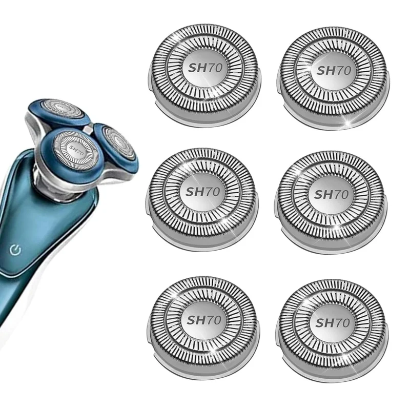 SH70 Ersatzköpfe, passend für Philips Norelco Serie 7000, Doppelklingen für Norelco 7000, Ersatzköpfe Image