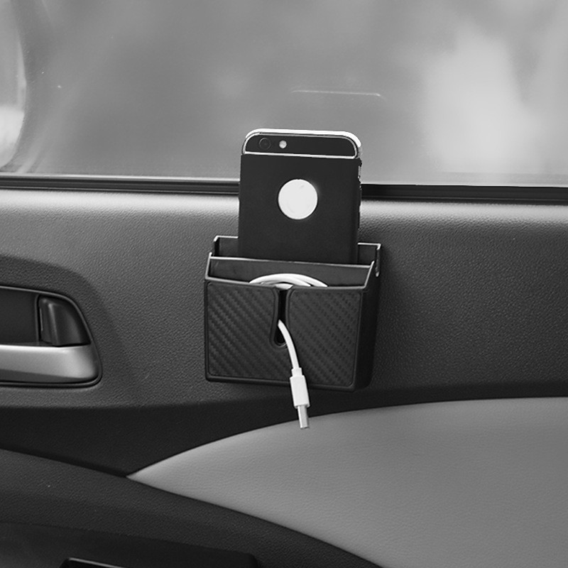Car Mobile Phone Storage Box Self Adhesive Front Seat Car Organizer Universal Vehicle Dashboard Pocket Holder Car Accessories Car Accessories