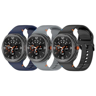 6 Pack Watch Band for Samsung Galaxy Watch 8 40/44mm Watch 8 Classic 46mm Silicone Replacement Strap Cute Women Men Sport Band Modern Buckle Wristband
