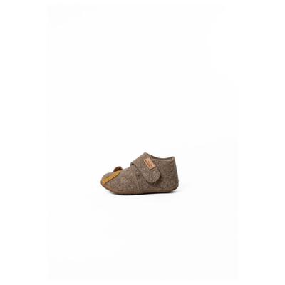 Living Kitzbühel - Kid's Lutz Löwe Klettschuh - Hausschuhe 35 | EU 35 braun/weiß Image