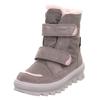 Winterstiefel SUPERFIT "FLAVIA WMS: Mittel", Kinder, Gr. 35, grau (hellgrau), Veloursleder, Polyester, Leder, casual, Schuhe, Stiefel mit wasserdichtem GORE TEX, Größenschablone zum Download