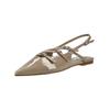 Ballerina STEVE MADDEN "STEVE MADDEN Ballerinas Lederimitat", Damen, Gr. 40, taupe lack, Lederimitat, casual, Schuhe