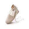 Espadrille VISCATA "Escala", Damen, Gr. 40, beige, Textil, casual, Schuhe, mit Keilabsatz und eleganter Knöchelschnürung