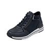Sneaker REMONTE "Remonte Sneaker Leder", Damen, Gr. 39, blau (dunkelblau), Leder, casual, Schuhe