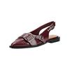 Ballerina STEVE MADDEN "STEVE MADDEN Ballerinas Lederimitat", Damen, Gr. 40, rot (cherry), Lederimitat, casual, Schuhe