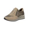 Sneaker RIEKER "Rieker Sneaker Lederimitat", Damen, Gr. 43, braun, Lederimitat, casual, Schuhe
