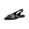 Ballerina STEVE MADDEN "STEVE MADDEN Ballerinas Lederimitat", Damen, Gr. 37, schwarz, Lederimitat, casual, Schuhe