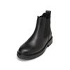 Chelseaboots MARC O'POLO "aus edlem Rindleder", Herren, Gr. 47, schwarz, Obermaterial: 100% Leder (Rind), Schuhe