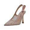 High-Heel-Pumps STEVE MADDEN "STEVE MADDEN Pumps Textil", Damen, Gr. 37, braun (tan), Textil, elegant, Schuhe