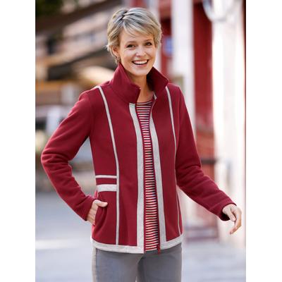 Fleecejacke CLASSIC BASICS, Damen, Gr. 50, rot (kirsche), 100% Polyester, unifarben, Langarm, Jacken Image