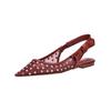 Ballerina STEVE MADDEN "STEVE MADDEN Ballerinas Textil", Damen, Gr. 39, rot (cherry), Textil, casual, Schuhe