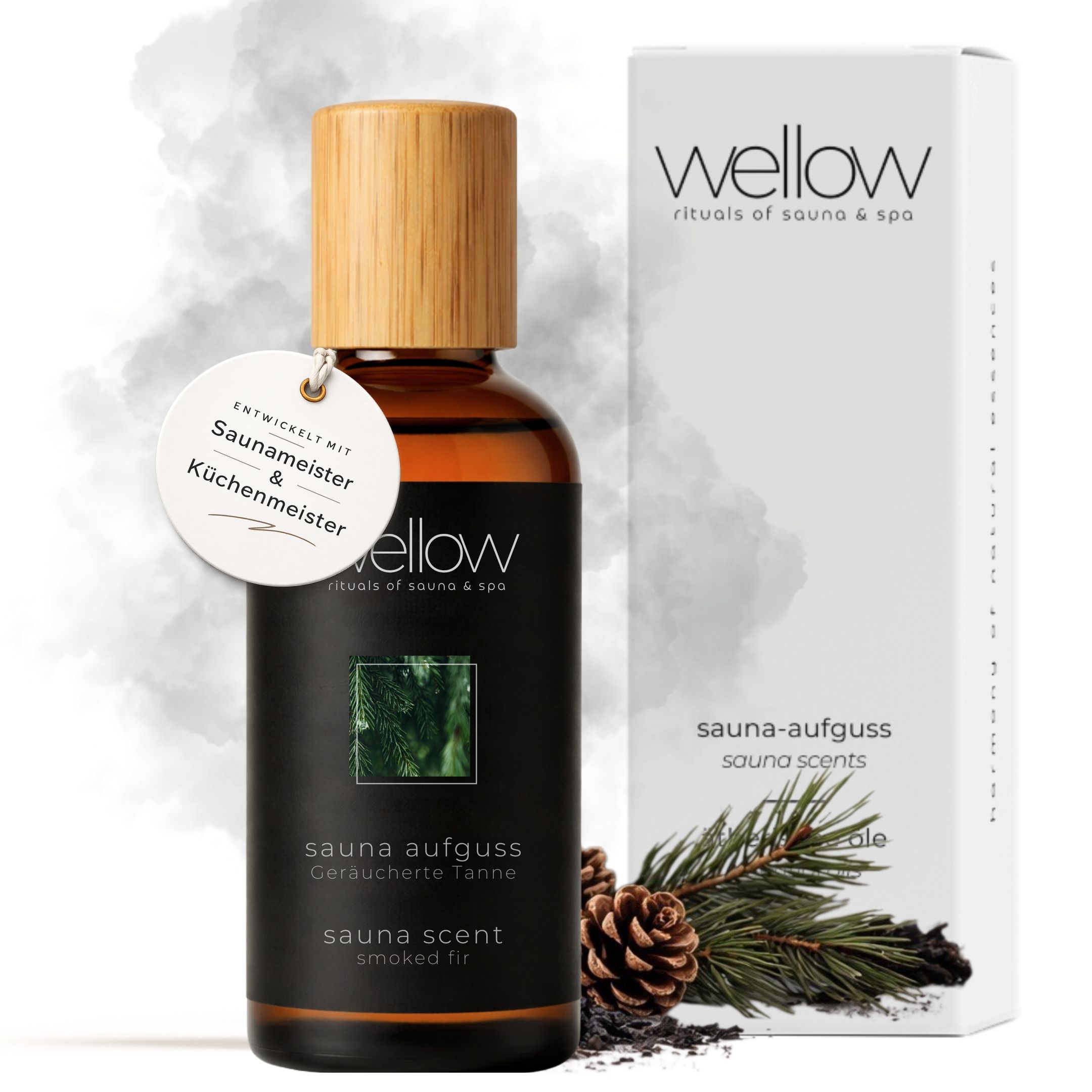 Wellow Infuso da sauna Abete affumicato 100 ml Concentrato