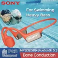 SONY Cuffia Bluetooth a conduzione ossea IPX8 Auricolare da nuoto impermeabile Musica stereo wireless Auricolare sportivo MP3 da 32 GB