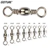 Goture 200 stücke Barrel Wirbel Größe 10 8 6 4 2 1/0 3/0 5/0 Angeln Haken Locken Stecker Roll wirbel Pins Alle für Angeln