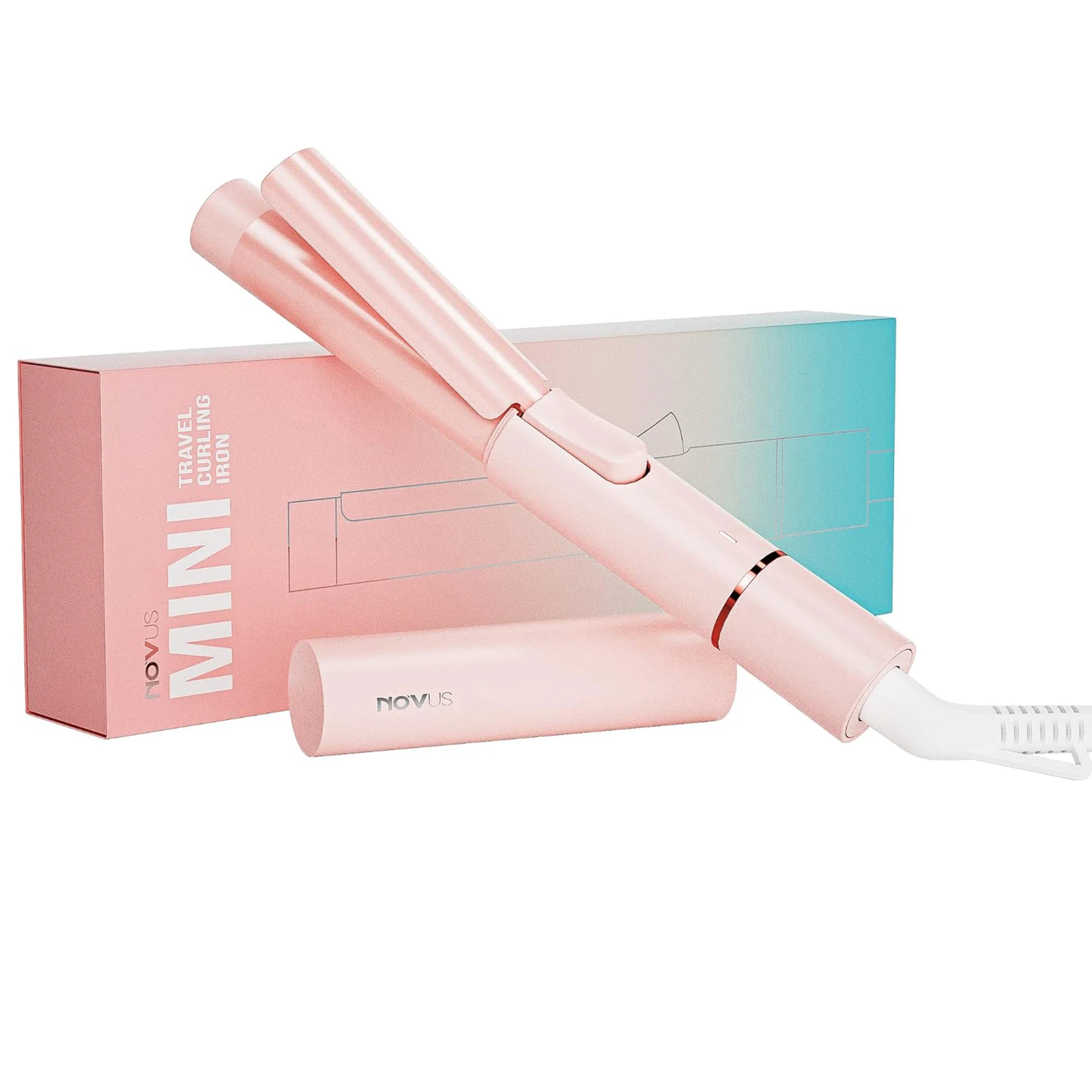 Mini Curling Iron, 1 Inch Ceramic Small Curling Wand, Heat-Up Fast, Portable Hair Curler for Short Hair, Travel Curling Iron