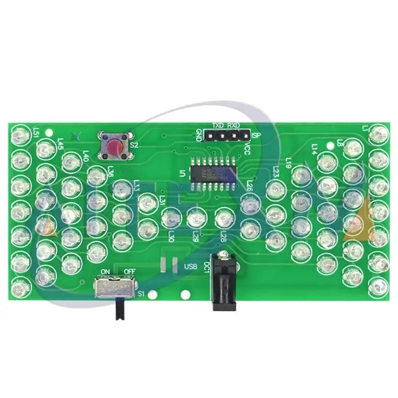 1/3 PCS 5V Elektronische Sanduhr DIY Kit Lustige Elektrische Produktion Kits Präzise Mit LED Lampen Doppel Schicht PCB Board 84*40mm Image
