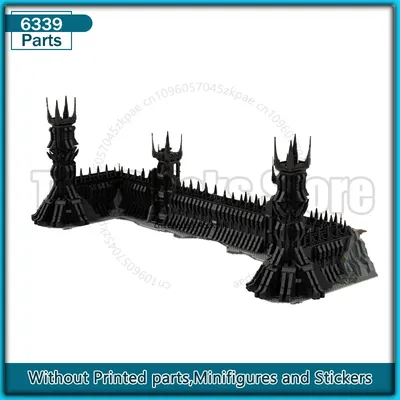 UCS Das schwarze Tor des Schlosses Moc Bausteine Ring Filmmodell Technologie Modulare Ziegel Geschenk Weihnachtsspielzeug DIY Sets Montage Image