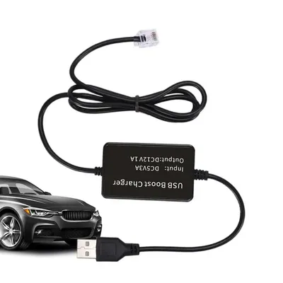 USB To Rj11 Plug Cable USB To Rj11/DC 3.5 Radar Detector Power Cable Thickened USB Plug Connect To Car Charger Fit Most Radar