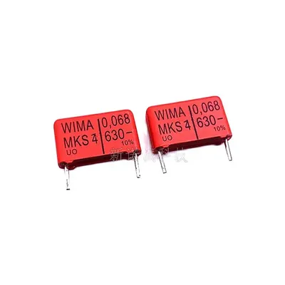 10 Stück/deutsch weimar wima 630v 0,068 630 uf v 68nf mks4 Pin Abstand 15mm Audio kondensator Image