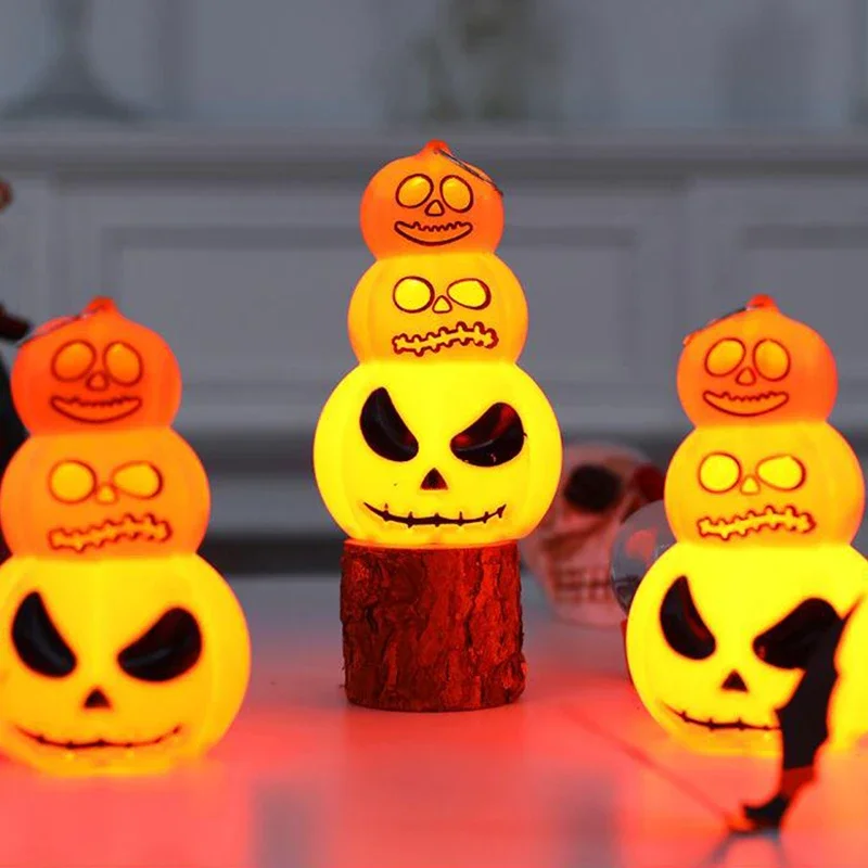 Halloween Kürbis Nachtlampe Laterne Handheld Halloween Kürbis Haufen Ornament Lampe Party Prop Laterne Halloween Nachtlichter