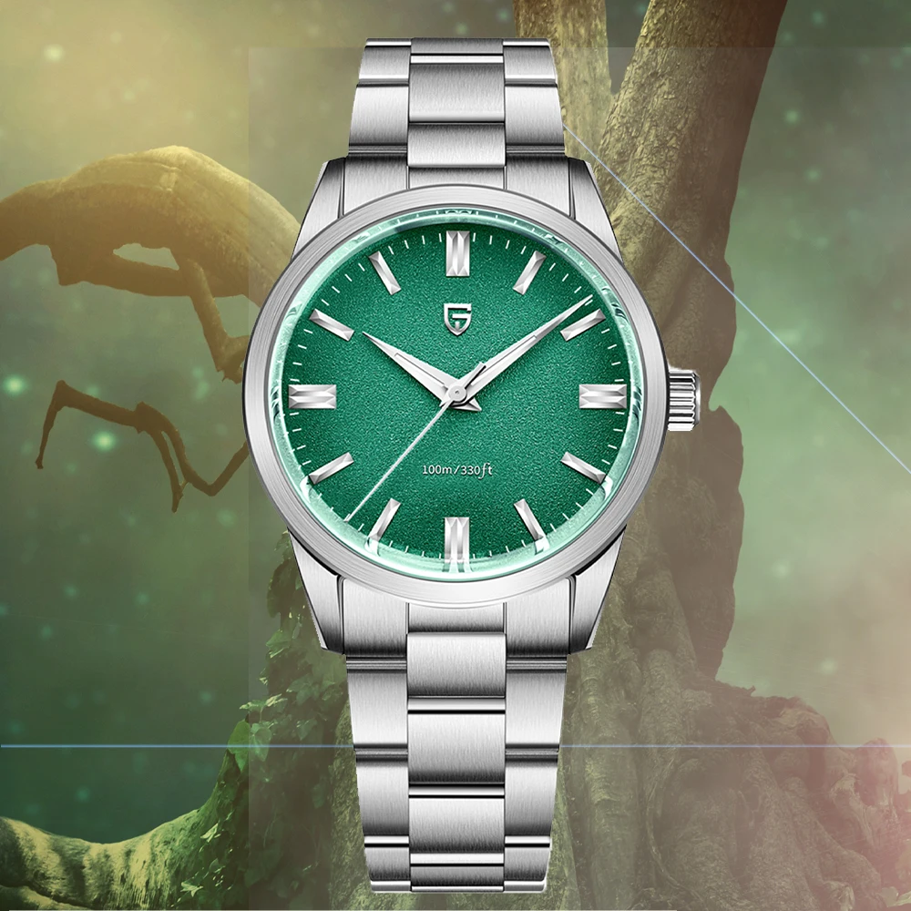 PAGANI DESIGN Uhr Quarzuhren Edelstahl Saphir 100 m wasserdicht Business Uhr Reloj Hombre PD1731 Image