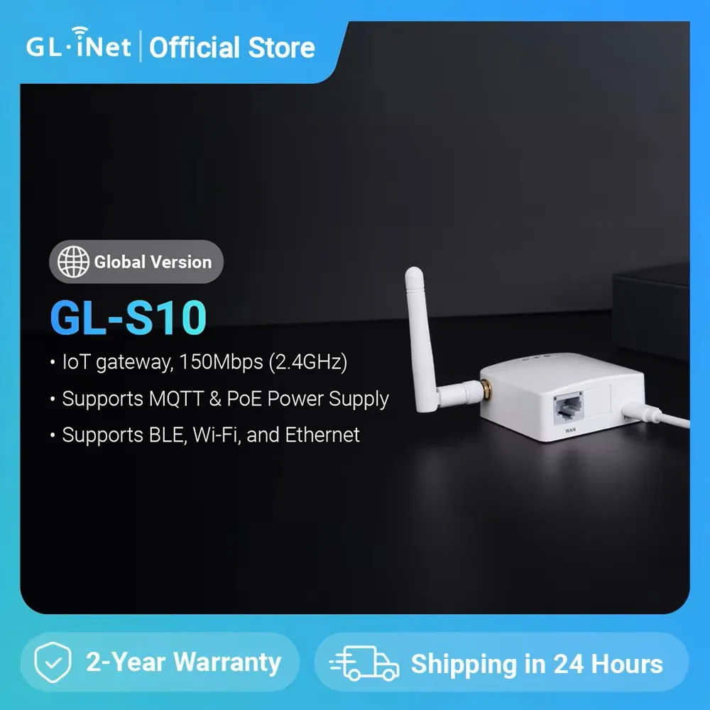 GL-S10 Bluetooth IoT-Gateway | PoE-Netzteil Image