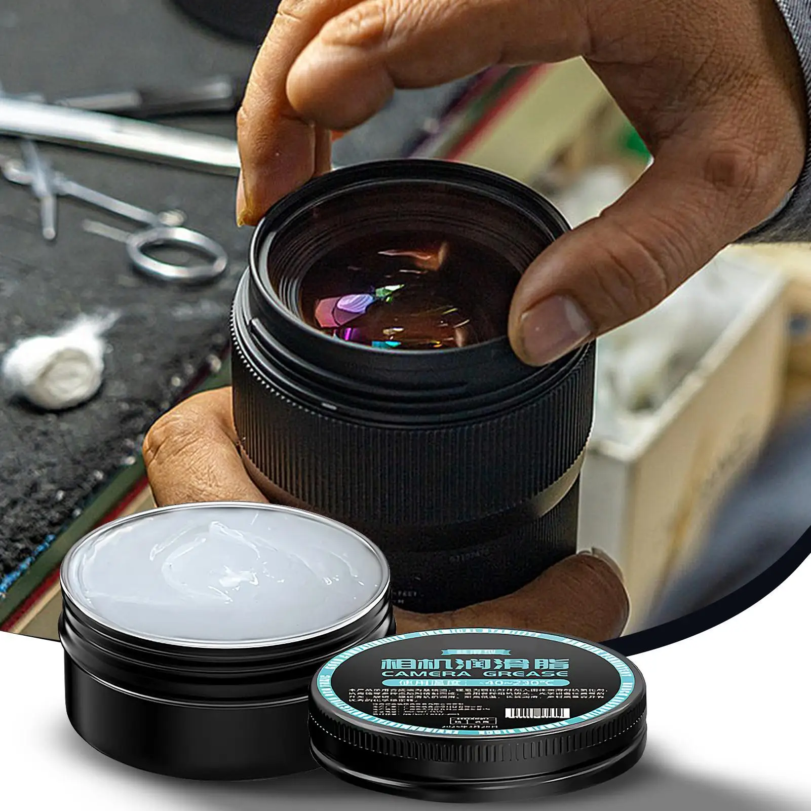 30 g Kameraobjektiv-Schmieröl, Anti-Stottern, rostfrei, Verschlussteile für Fotografie-Enthusiasten, leiser Mechanismus-Schutz Image