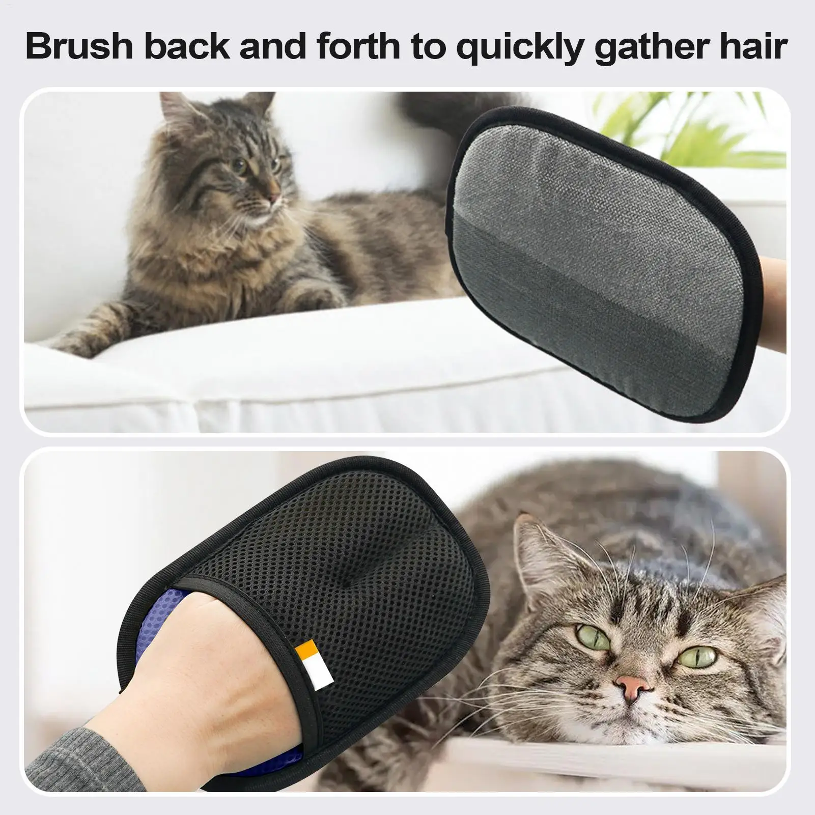Doppel Pet Elektrostatische Haar Entfernung Handschuhe Katze Haar Entfernung Pinsel Klebstoff Katze Haar Kamm Waschen Haar Entfernung Pflege werkzeug