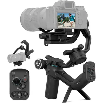 FeiyuTech NEUE Feiyu SCORP-C 3-Achse Handheld Gimbal Stabilisator Griff Grip für DSLR Kamera Sony/Canon mit pol Stativ