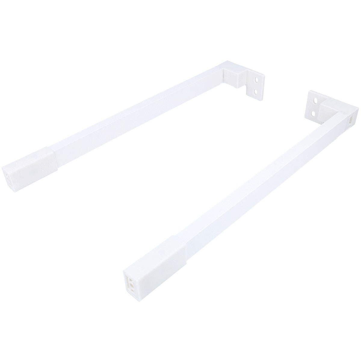 MS Beschläge Metall Schubladenreling Weiß 550mm Schubladenzubehör-Set Schubladenstabilisation Image