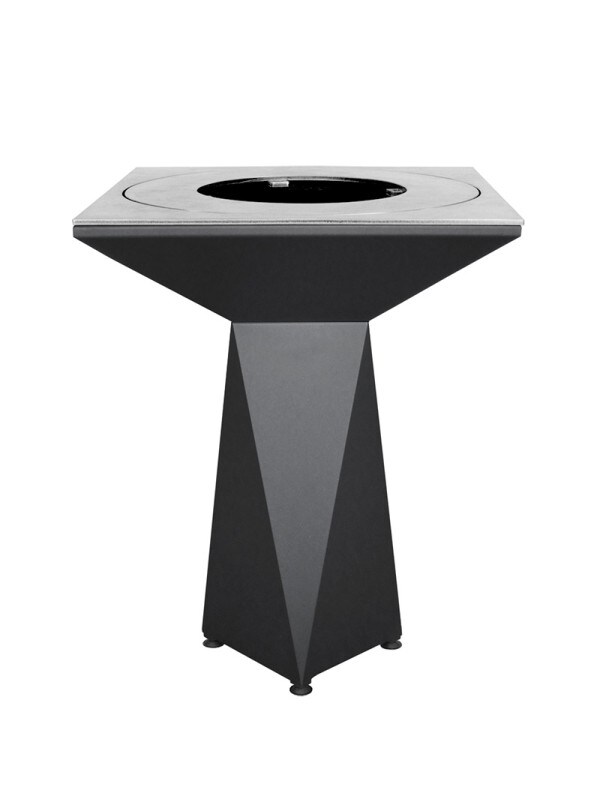 OutInFire Gartenfeuerstelle, Grill mit Grill und Wok-Loch aus Stahl - G1 Basic Graphit Image