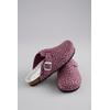 Clog ANISTON SHOES, Damen, Gr. 40, silber (beere, silberfarben), Filz, meliert, Glitzermuster, klassisch, Schuhe, Clog, Hausschuh, Homeslipper, verstellbare Schnalle - NEUE KOLLEKTION
