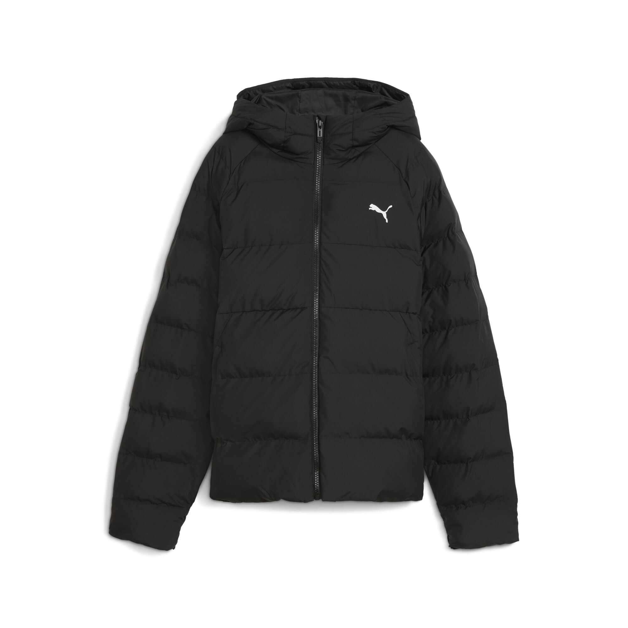 Winterjacke PUMA "Pufferjacke mit Kapuze Jugendliche", Kinder, Gr. 164, schwarz, Obermaterial: 100% Polyester; Futter: 100% Polyester; Füllung: 100% Polyester; Seitentasche – Unten: 100% Polyester, Jacken Image