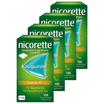 Nicorette Kaugummi freshfruit 2mg 4x105 St Image