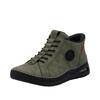 Slip-On Sneaker RIEKER "Ready2GO", Damen, Gr. 42, grün (khaki), Nubuklederimitat, sportlich, Schuhe, High Top Sneaker, Boots, Stiefelette mit verstärkter Fersenkappe