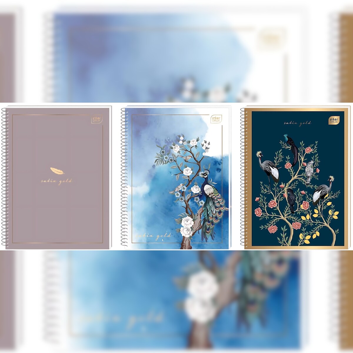 Interdruk dicker Collegeblock A5 kariert 100 Blatt 70g/m² Metallic Image