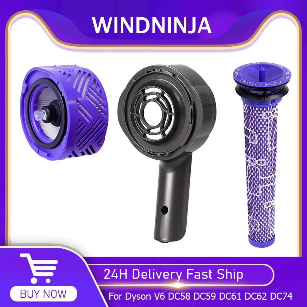 Motor-Rückabdeckung/Hintere Abdeckung/HEPA-Filter-Set für Dyson V6 DC58 DC59 DC72 DC61 DC74 Staubsaugerzubehör, Motorabdeckungsteile Image