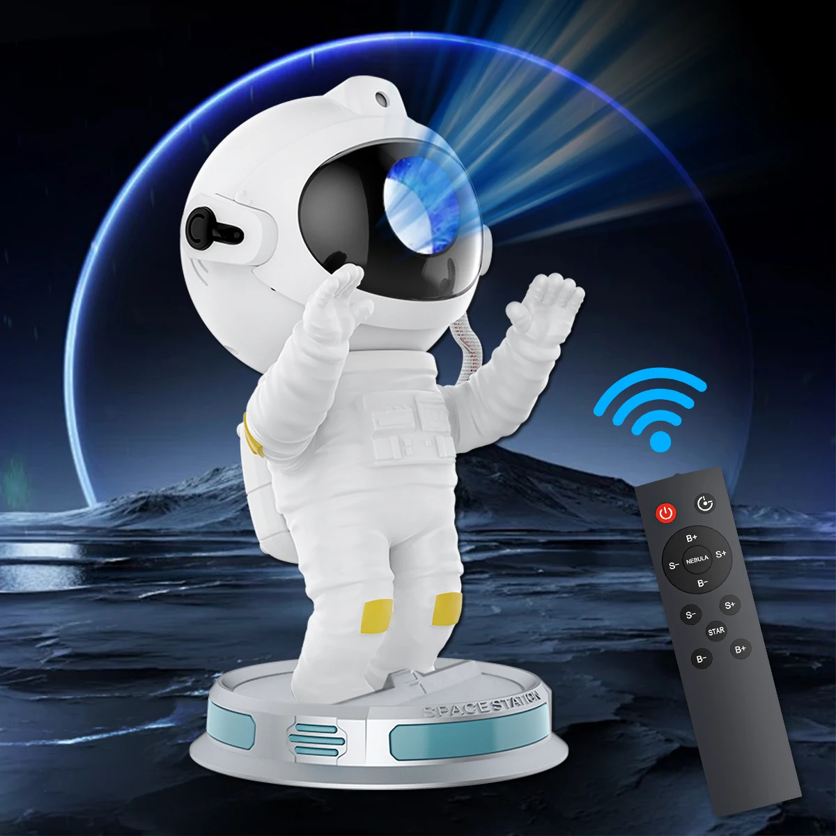 Astronaut Lampe Projektor Nachtlicht Galaxy Drahtlose Licht Stern Sternenhimmel Lampe Festival Innen Familie Kinder Geschenke Zimmer