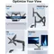 Dual Monitor Stand fits up to 32 inch, 4.4-19.8 lbs Computer Screens, Dual Monitor Desk Mount Height Adjustable, Monitor Arms