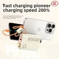 XIAOMI 2025 CCC 20000mAh PD Power Bank a ricarica super veloce con display digitale via cavo integrato, adatto ai aeroplani, ultracompatto