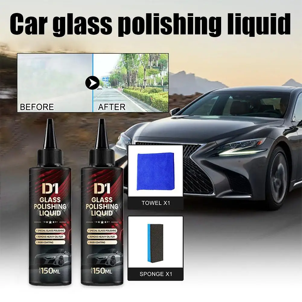 Glas Polieren Paste Hochglanz Film Entferner Keramik Beschichtung Flüssigkeit Glas Auto Körper Polnischen Spray Für Windschutzscheibe Glanz Reiniger Image