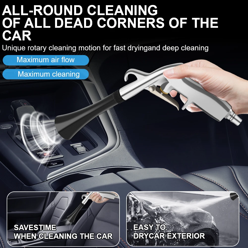 Tornador Luft Blasen Trocken Reinigung Auto Zubehör JP Typ Hochdruck Staub Blasen Innen Detaillierung Reinigung Werkzeug Auto Waschen Pistole Image