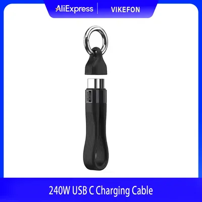 240 W USB-C-Ladekabel für iPhone 16 USB 4-Kabel Tragbarer Schlüsselanhänger 40 Gbit/s Datenübertragung Thunderbolt 4/3 8K bei 60 Hz Videoanzeige