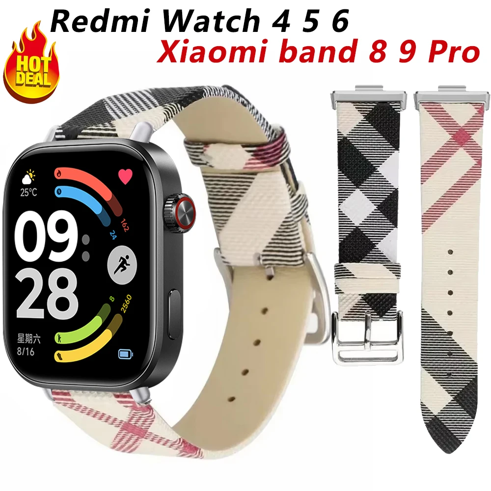 Echtes Lederarmband für Redmi Uhr 4 5 6 Riemen Luxus-Armband Armband Correa Redni Uhr 4 Uhr 5 Bandzubehör Image