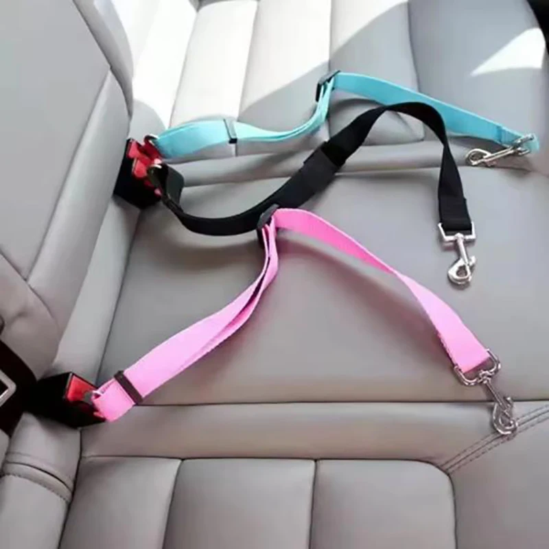 Neue Hund Auto Sicherheitsgurt Sicherheit Schutz Reise Haustiere Zubehör Hund Leine Kragen Abtrünnigen Solide Auto Harness Pet Auto Sicherheitsgurte Image