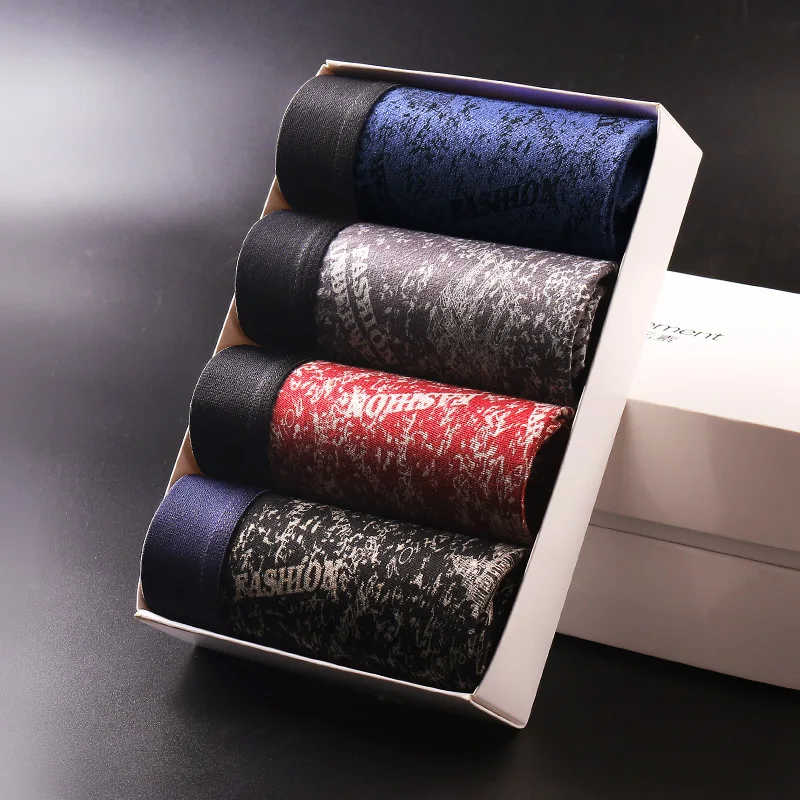 Aoyuansu Herren-Boxershorts aus Baumwolle – atmungsaktives Sommer-Unterwäsche-Set (4er-Pack) Image