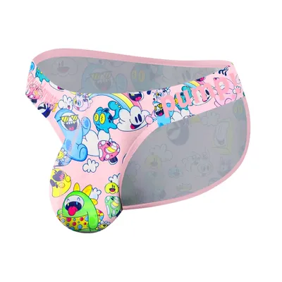 Hohe Gabel Sexy Männer Slips Big U Pouch Unterwäsche Cartoon Animation Herren Niedrige Taille Unterhose Mode Neue Dessous Image
